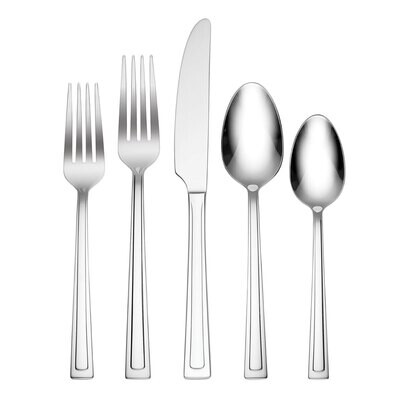 Hampton Forge Farmington 18/0 Stainless Steel 20 Piece Flatware Set 894315, MPN: 894315, 7336521774…