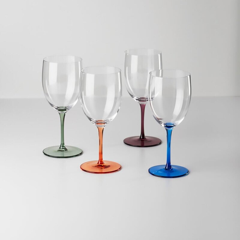 Oneida Oneida Bottoms Up Wine Glass Set of 4 895928