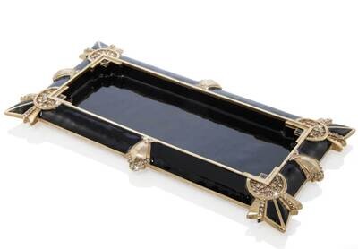 Jay Strongwater Charles Art Deco Tray SDH2570-220, MPN: SDH2570-220, 848510043953