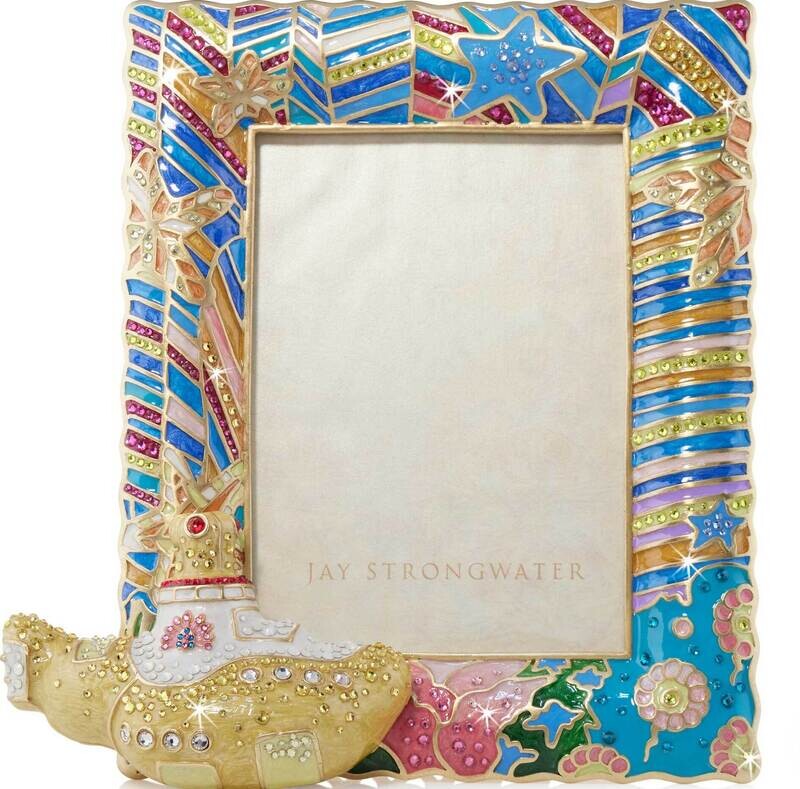Jay Strongwater 5 x 7 Inch Yellow Submarine Picture Frame SPF5905-202