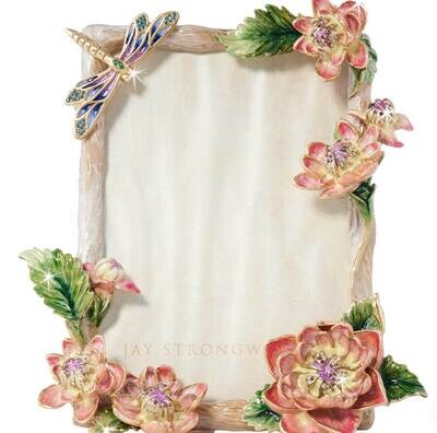 Jay Strongwater Danika 5 x 7 Inch Dahlia Picture Frame SPF5902-256, MPN: SPF5902-256, 848510044073