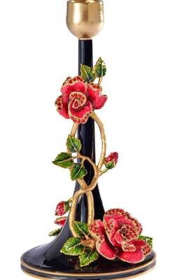 Jay Strongwater Layla Nightbloom Single Candlestick SDH2587-256, MPN: SDH2587-256, 848510043694