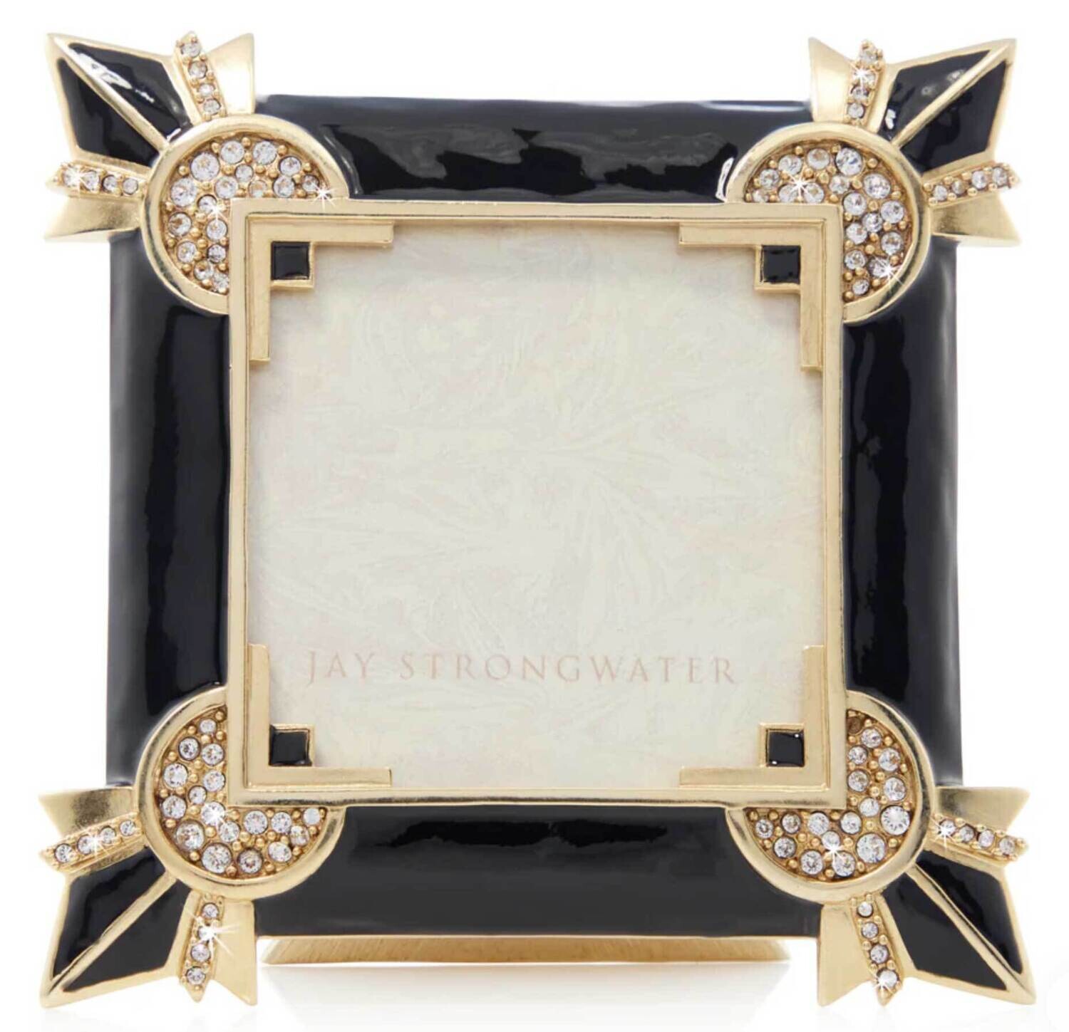 Jay Strongwater Dorothy 3 x 3 Inch Art Deco Picture Frame SPF5899-220