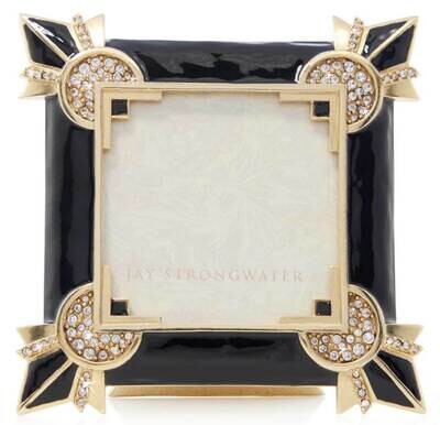 Jay Strongwater Dorothy 3 x 3 Inch Art Deco Picture Frame SPF5899-220, MPN: SPF5899-220, 8485100438…