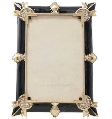 Jay Strongwater Ruth 4 x 6 Inch Art Deco Picture Frame SPF5900-220, MPN: SPF5900-220, 848510043830