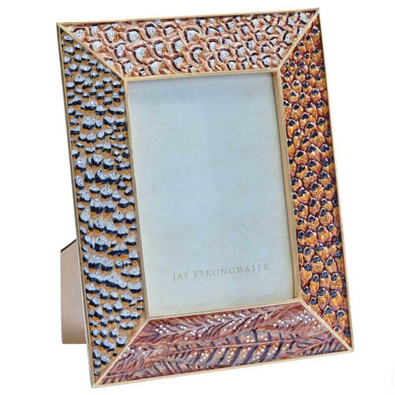 Jay Strongwater Henry 5 x 7 Inch Pheasant Picture Frame Natural SPF5897-252