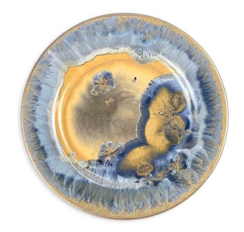 Michael Wainwright Borealis Frost Blue Dinner Plate 14BO60
