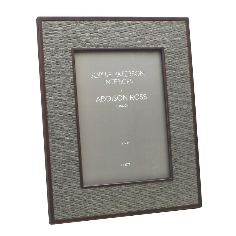 Addison Ross 8 x 10 Inch Picture Frame Faux Storm Rattan Frame FR9109