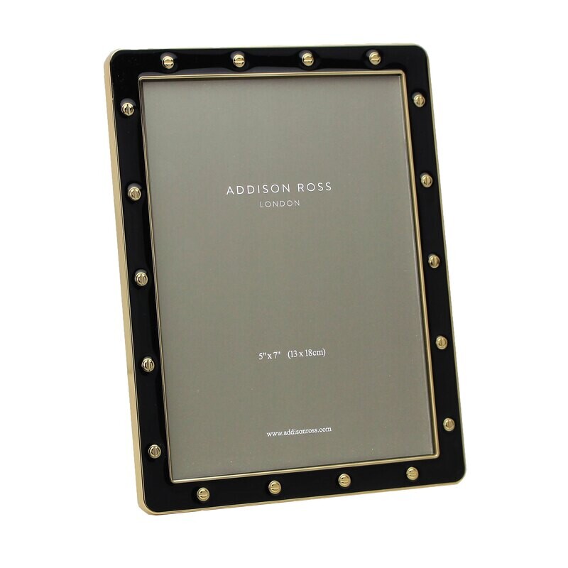 Addison Ross 5 x 7 Inch Picture Frame Locket in Gold Black FR6276