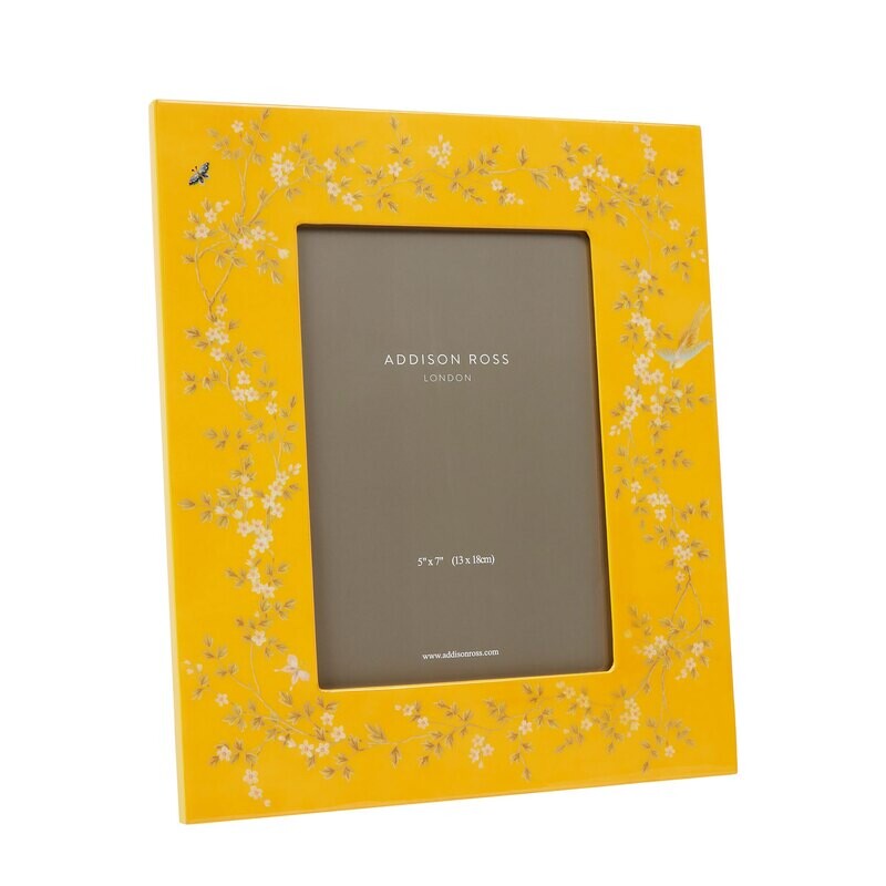 Addison Ross 5 x 7 Inch Picture Frame Chinoiserie Yellow FR12003