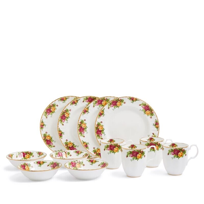 Royal Albert Old Country Roses Breakfast Set 12 Pieces 1069336