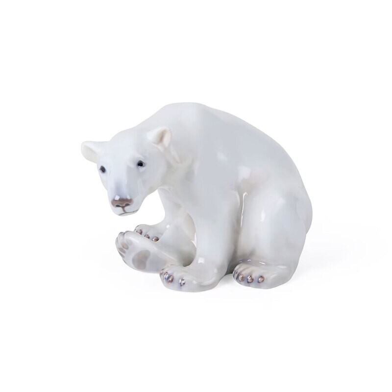 Royal Copenhagen Polar Bear Sitting 12cm 4.7 Inch 1068806