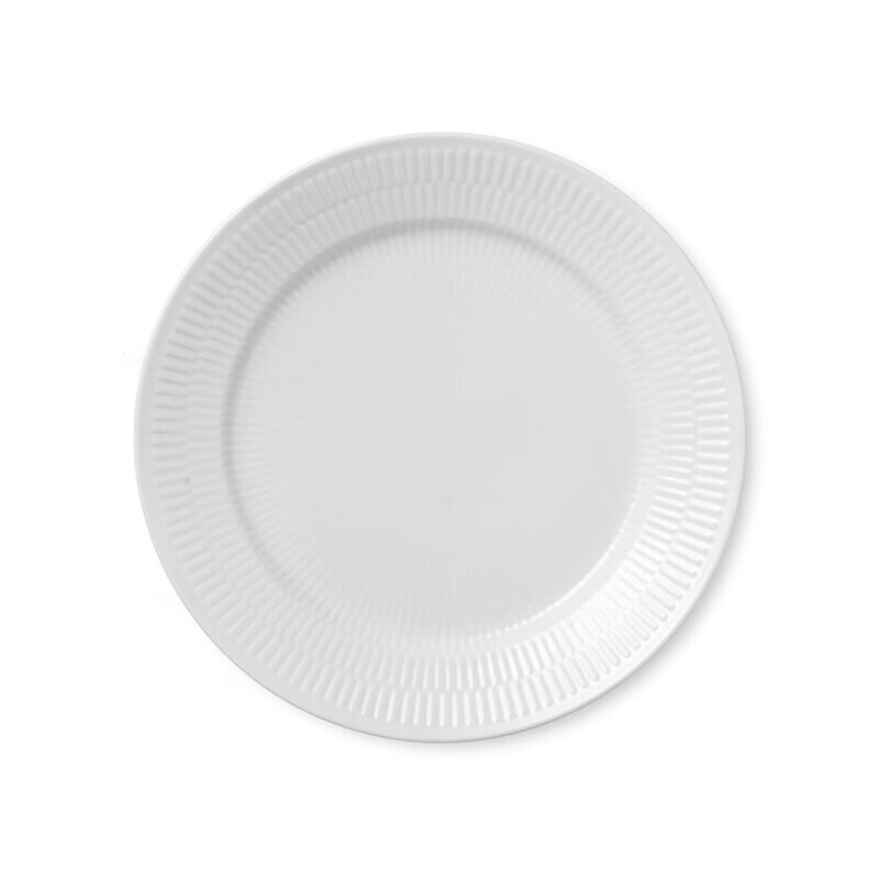 Royal Copenhagen White Fluted Plate 25 cm 9.84 Inch 1072676