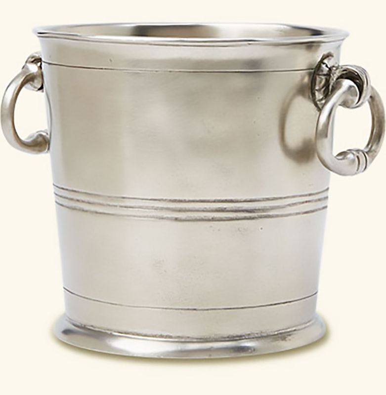 Match Pewter Ice Bucket With Rings A317.0