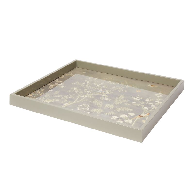 Addison Ross 16x14 Chinoiserie Tray Grey TR12001