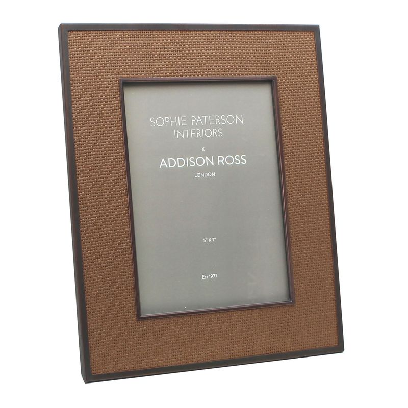 Addison Ross 8 x 10 Inch Picture Frame Faux Almond Rattan Frame FR9112