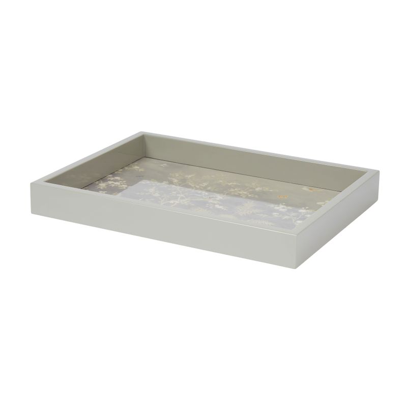 Addison Ross 11x8 Chinoiserie Tray Gray TR12101