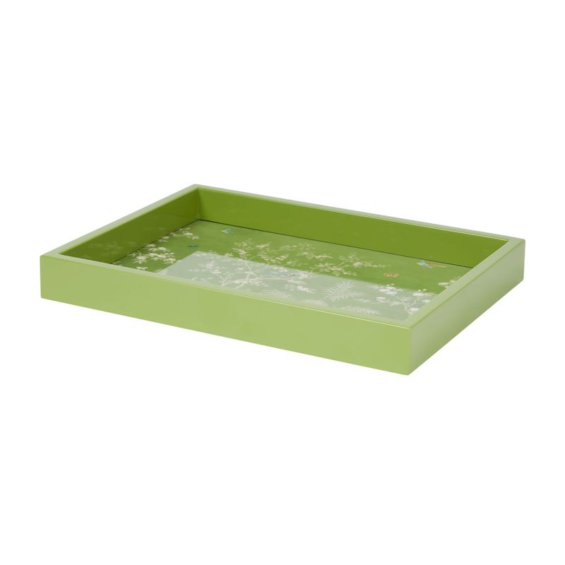 Addison Ross 11x8 Chinoiserie Tray Green TR12102