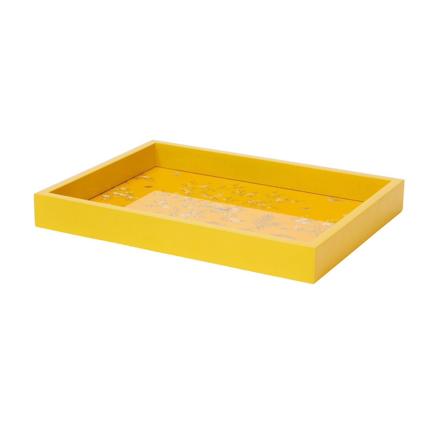 Addison Ross 11x8 Chinoiserie Tray Yellow TR12103, MPN: TR12103, UPC/EAN: 5024043200444