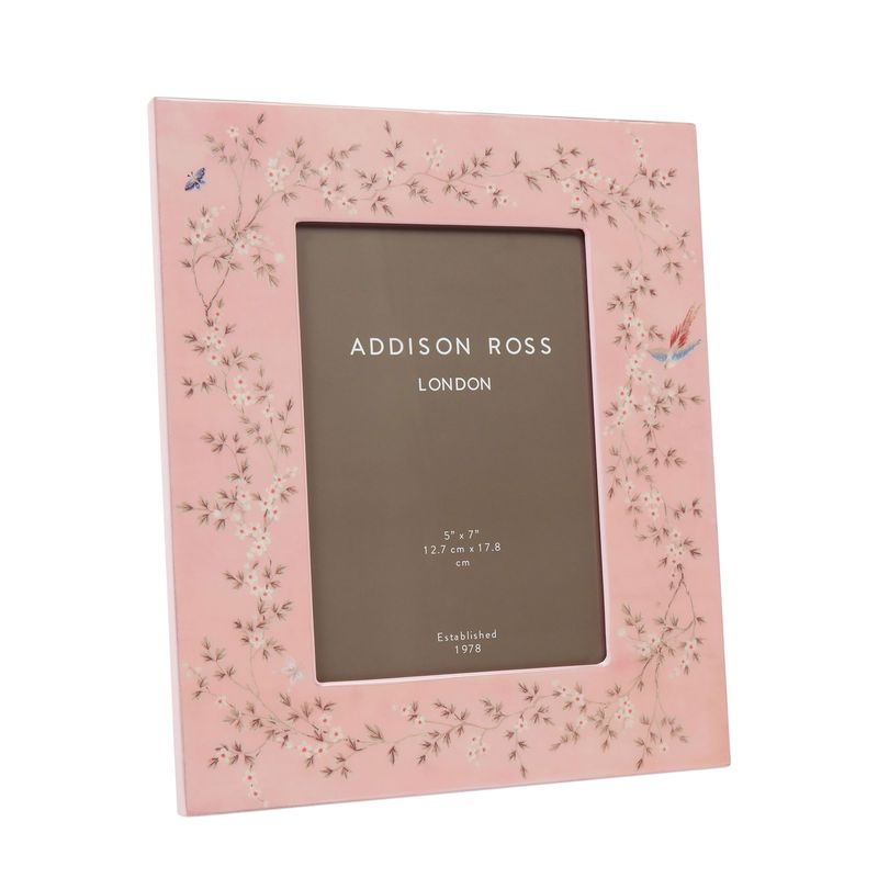Addison Ross 5 x 7 Inch Picture Frame Chinoiserie Pink FR12004