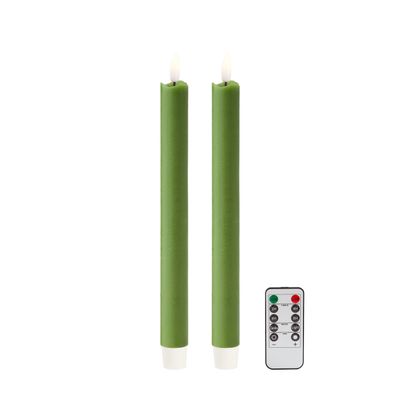 Addison Ross 23cm LED Candle Green CA2032, MPN: CA2032, UPC/EAN: 5024043200918