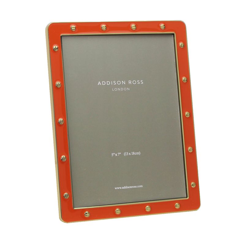 Addison Ross 5 x 7 Inch Picture Frame Locket in Gold Orange FR6286