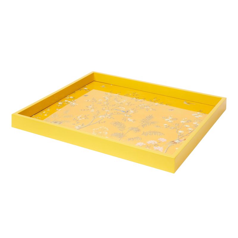 Addison Ross 16x14 Chinoiserie Tray Yellow TR12003