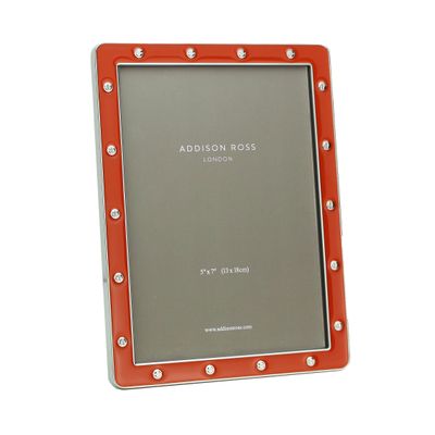 Addison Ross 5 x 7 Inch Picture Frame Locket in Silver Orange FR6266, MPN: FR6266, UPC/EAN: 5024043…