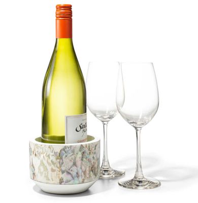 LADORADA Mother of Pearl Natural Bottle Coaster BC-MP-NA-0505, MPN: BC-MP-NA-0505,