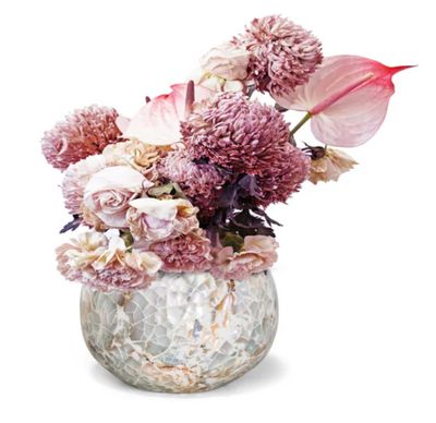 LADORADA Mother of Pearl Natural Vase FV-MP-RD-0600, MPN: FV-MP-RD-0600,