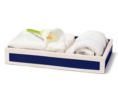 LADORADA Ink Blue &amp; Bone Bath Tray BT-UB-NA-1107, MPN: BT-UB-NA-1107,