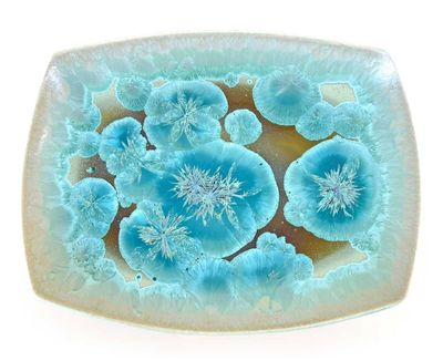 Michael Wainwright Borealis Aqua Oval Platter 27BO66, MPN: 27BO66,