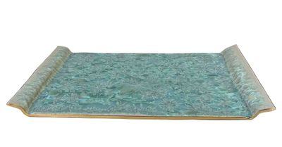 Michael Wainwright Borealis Aqua Small Handled Tray 47BO66, MPN: 47BO66,
