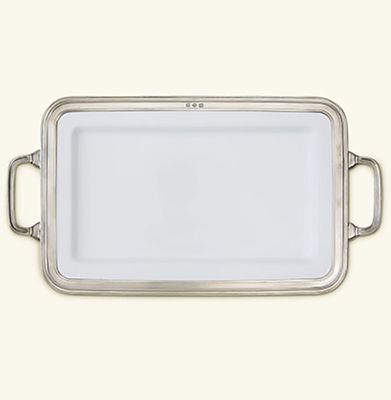 Match Pewter Gianna Rectangular Platter Med. With Handles A885.1, MPN: A885.1,