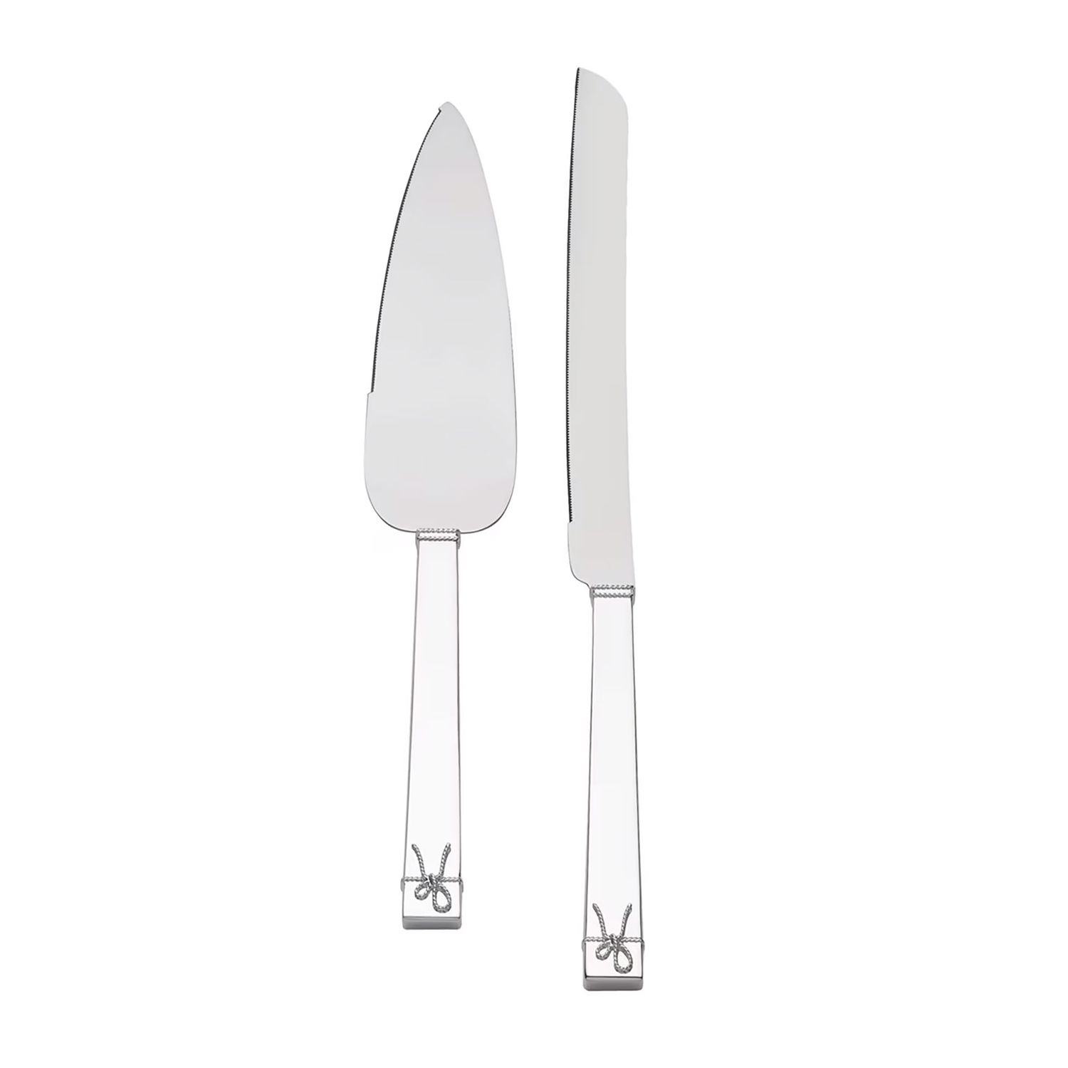 Wedgwood Vera Wang Love Knots Cake Knife &amp; Server Silver 54735805749, MPN: 54735805749, 44228191164