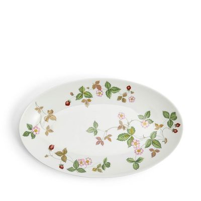 Wedgwood Wild Strawberry Couped Oval Plate 25.8cm 10.1 Inch 40032756, MPN: 40032756, 701587389822