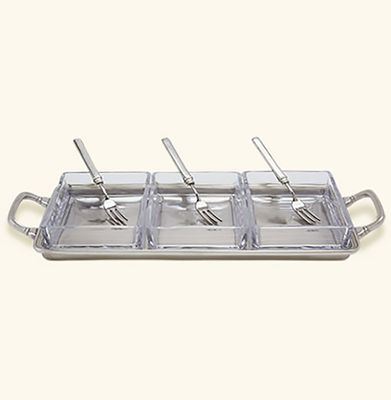 Match Pewter Crudite Tray With 3 Cocktail Forks 1115.8, MPN: 1115.8,