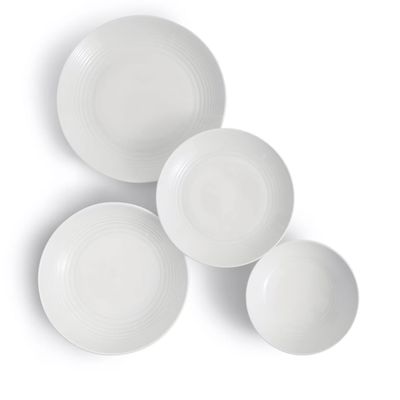 Royal Doulton Gordon Ramsay Maze Dinnerware Set White 16 Piece Set with Pasta Bowls 1070303, MPN: 1…