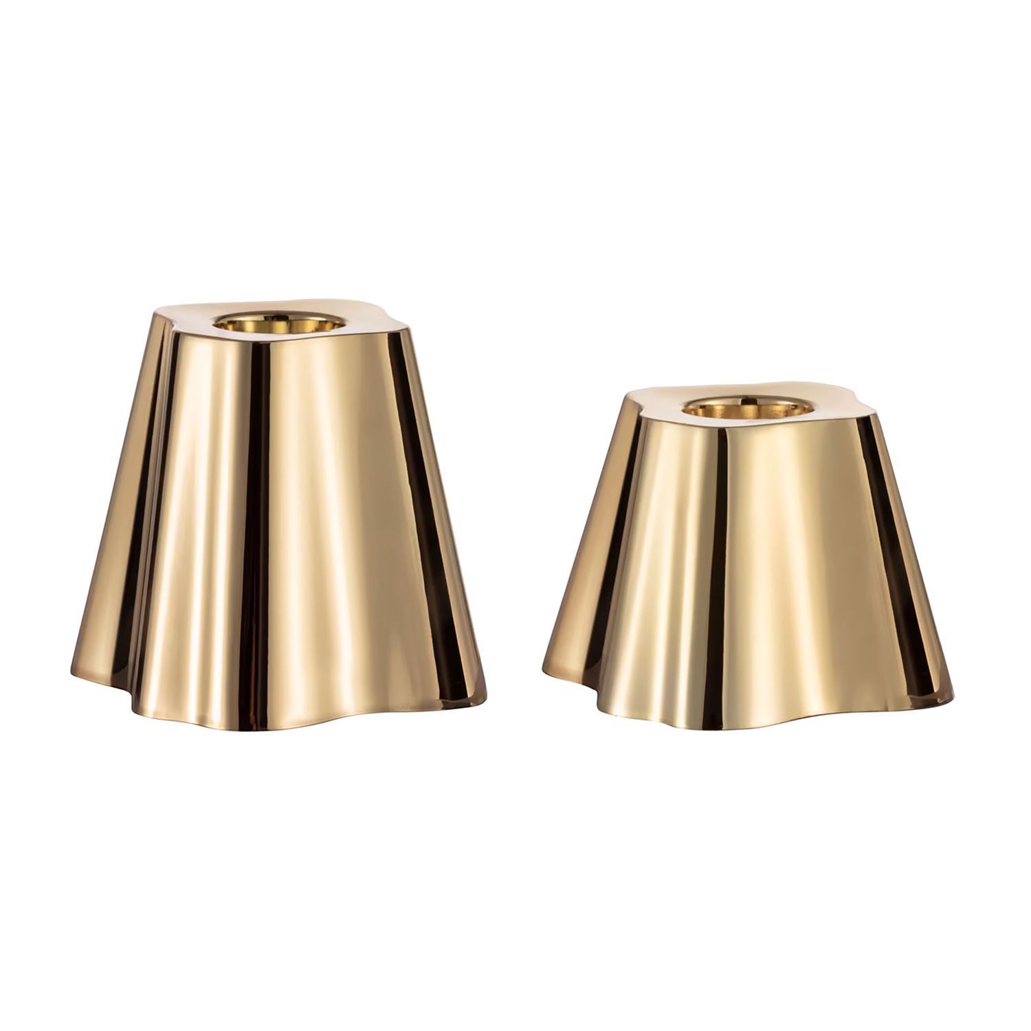 iittala Aalto Candle Holder 50+65 mm 2+2.6 Inch Brass Set of 2 1069011, MPN: 1069011, 6411923679619