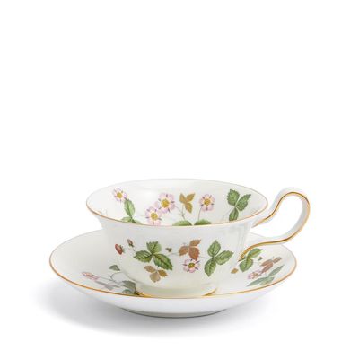 Wedgwood Wild Strawberry Teacup &amp; Saucer 177ml 5.9floz 1053287, MPN: 1053287, 4582112839557