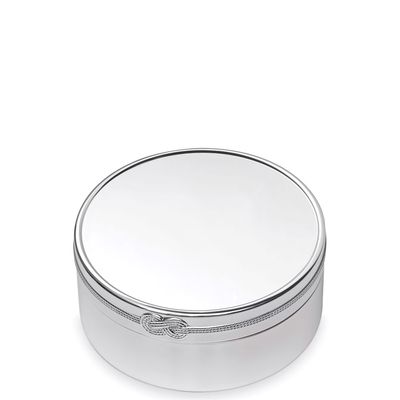 Wedgwood Vera Wang Infinity Round Keepsake Box 7.5x3.5 Inch Silver 40033725, MPN: 40033725, 7015873…