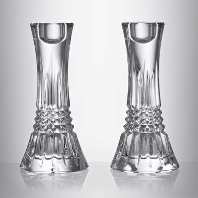 Waterford Lismore Diamond Candlestick 17.5cm 7 Inch Set of 2 1065332, MPN: 1065332, 701587472005
