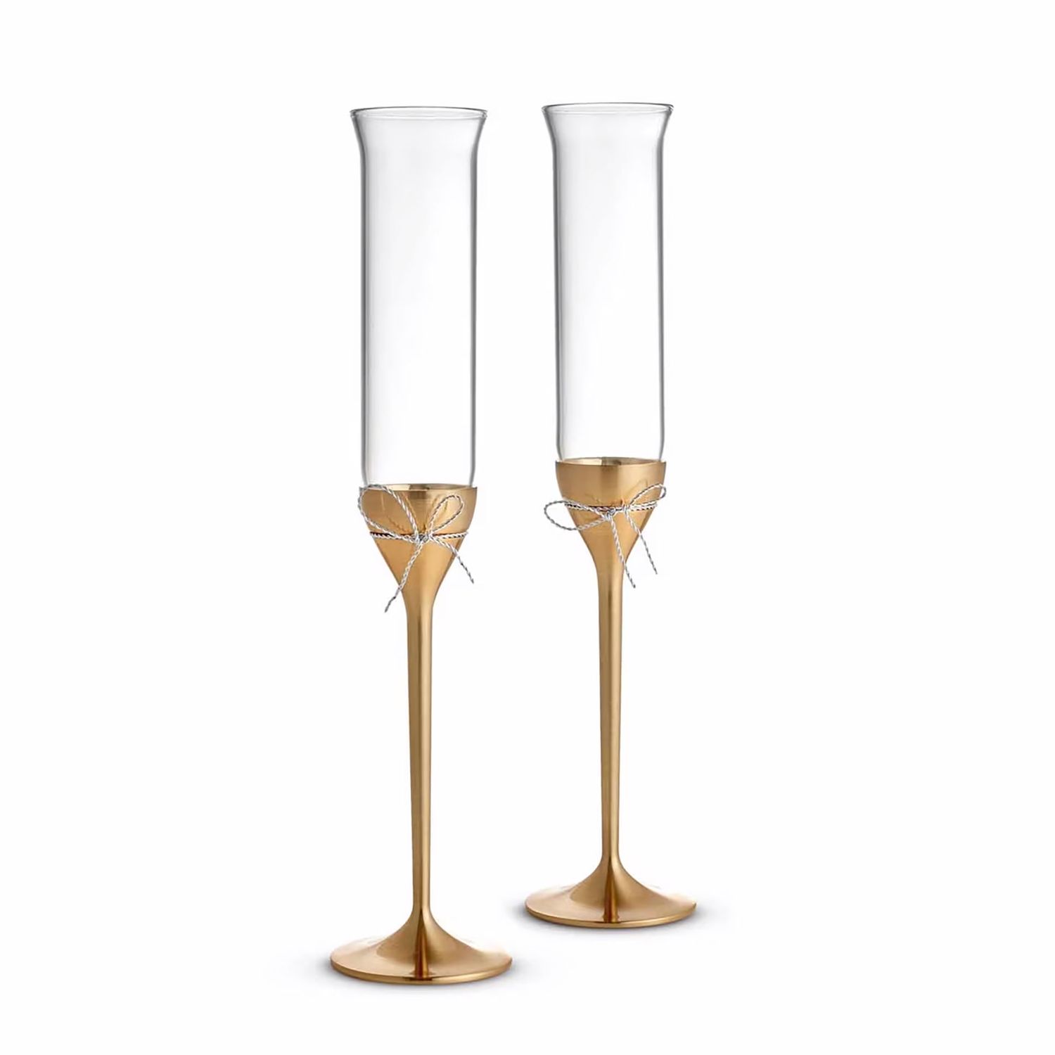 Wedgwood Vera Wang Love Knots Toasting Flute Gold Set of 2 40015390, MPN: 40015390, 701587253680