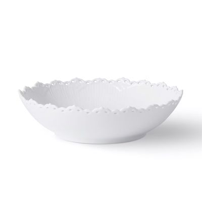 Royal Copenhagen White Fluted Full Lace Bowl 140cl 1.48qt 28cm 11 Inch 1052696, MPN: 1052696, 57051…