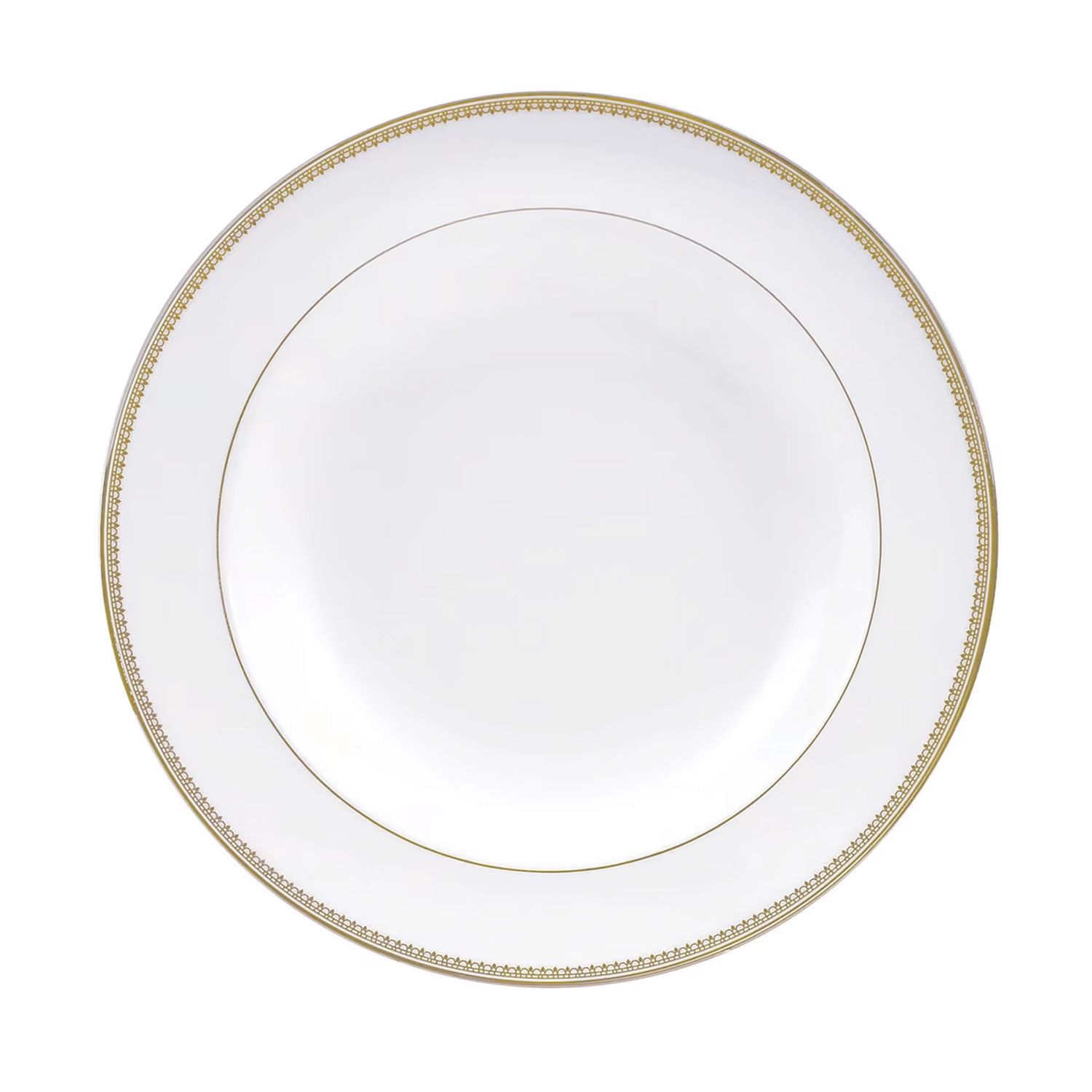 Wedgwood Vera Wang Lace Gold Rim Soup Plate 22.8cm 8.9 Inch 50146901012