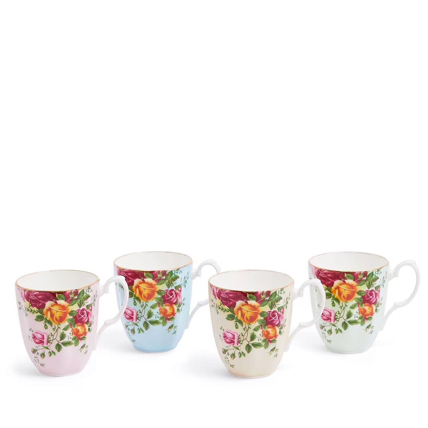 Royal Albert Old Country Roses Mug 400ml 13.5floz 4 Piece Set Mixed Colours 1069331, MPN: 1069331, …