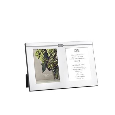 Wedgwood Vera Wang Infinity Double Invitation Picture Frame 5 x 7 Inch Silver 57005207104, MPN: 570…