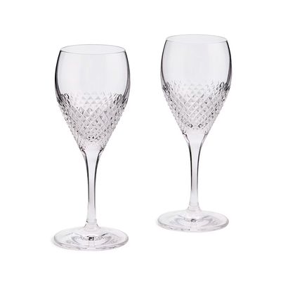 Wedgwood Vera Wang Diamond Mosaic Wine Glass Set of 2 1065057, MPN: 1065057, 701587471121