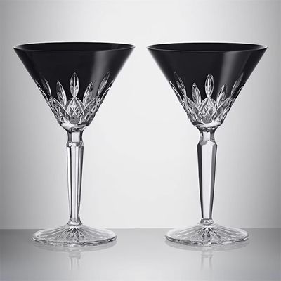 Waterford Lismore Black Martini 220ml 7floz Set of 2 1060850, MPN: 1060850, 701587462303