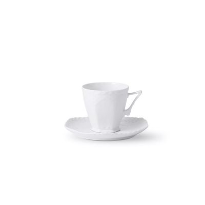 Royal Copenhagen White Fluted Full Lace Cup &amp; Saucer 14cl 4.73oz 1052691, MPN: 1052691, 57051407349…
